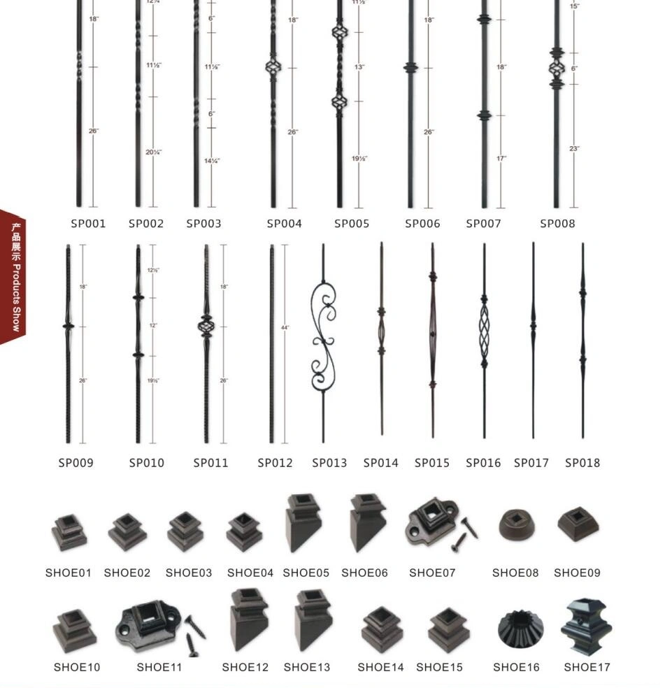 Factory Supply High Quality Wrought Iron Stair Balusters