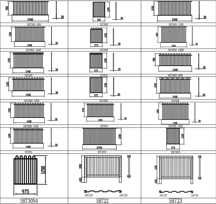 Customized Decorative and Protective Residential Garden Fence Privacy