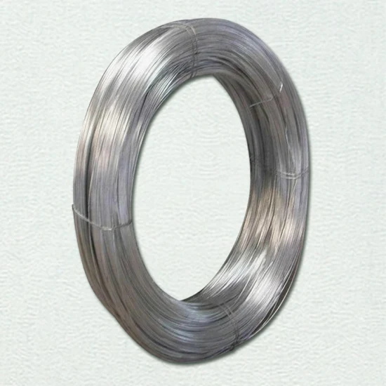 Fio de aço Ms SAE 1008/1006 0,3 mm 6,5 mm ASTM 14 Gauge Fio de aço galvanizado por imersão a quente para fabricação de embalagens de construção