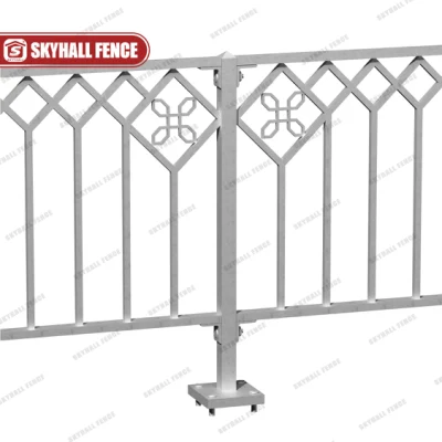 Cerca ornamental soldada galvanizada Qatar Design para decoração de jardim