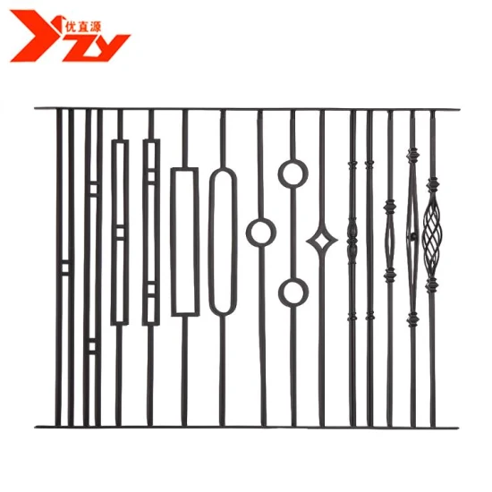 Balaústres de escada de ferro forjado de alta qualidade fornecidos pela fábrica